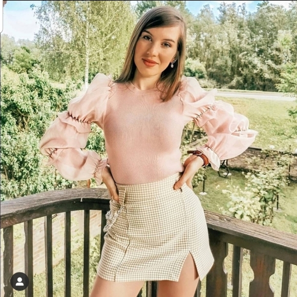 Zara Organza knit top - Picture 3 of 14